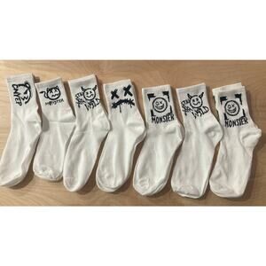 Men's 7-Pairs Size 6-10 Graphic Socks-NWT